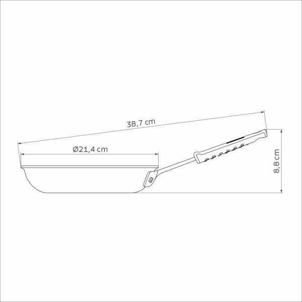 Tramontina Professional Aluminum Nonstick Restaurant Fry Pan 20cm - *Worlds Best - Cafe Supply