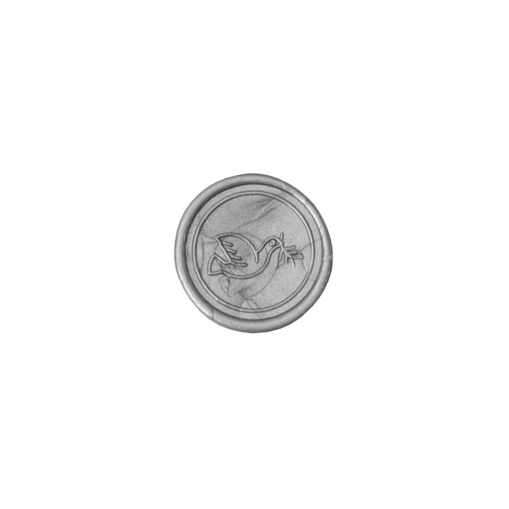 Herbin Engraved Seal Brass Disc Dove - Cafe Supply