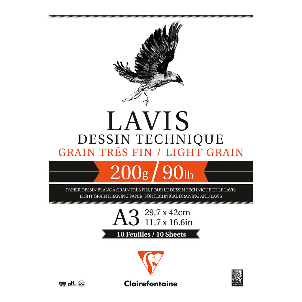 Lavis Dessin Technical Drawing Pad A3 10sh - Cafe Supply