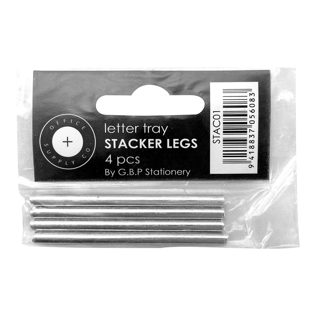 OSC Letter Tray Stackers Metal, Pack of 4 - Cafe Supply
