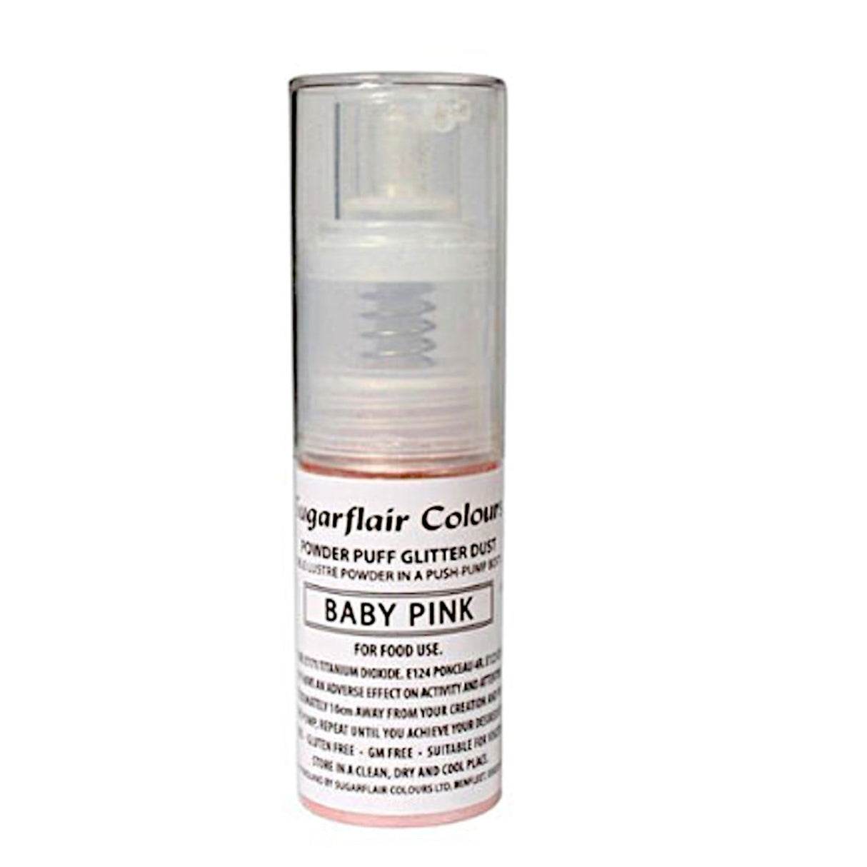Sugarflair Edible Baby Pink Lustre (Pump) 10gm - Cafe Supply