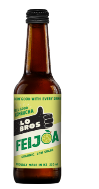 Lo Bros Feijoa Kombucha 330ml - Cafe Supply