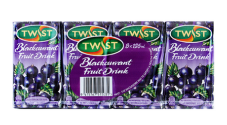 Twist Fruit Drink Blackcurrant 8pk - Cafe Supply