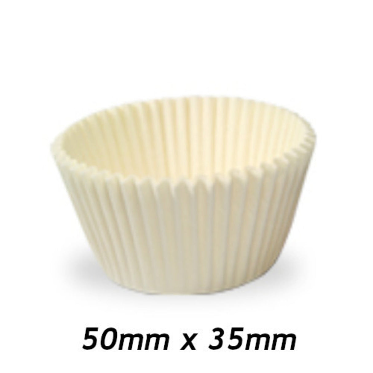 Standard Muffin Cups - 50 x 35mm (Sleeve 400) - Cafe Supply
