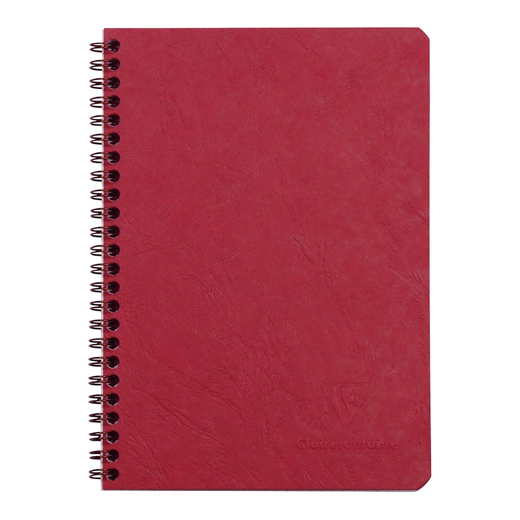 Age Bag Spiral Notebook A5 Lined Red - Cafe Supply