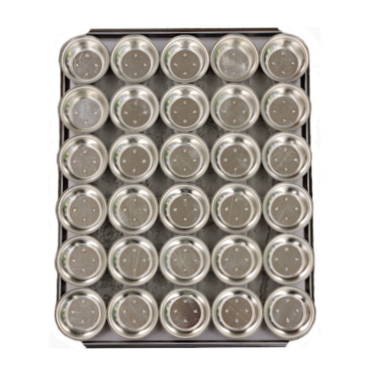 Palletized Savoury Pie Tins, (30) Large Shallow 72x20mm, Tray size 460x360mm - Cafe Supply