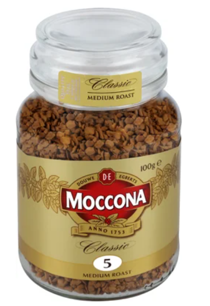 Moccona Classic Medium Roast Instant Freeze Dried Coffee Jar 100g - Cafe Supply