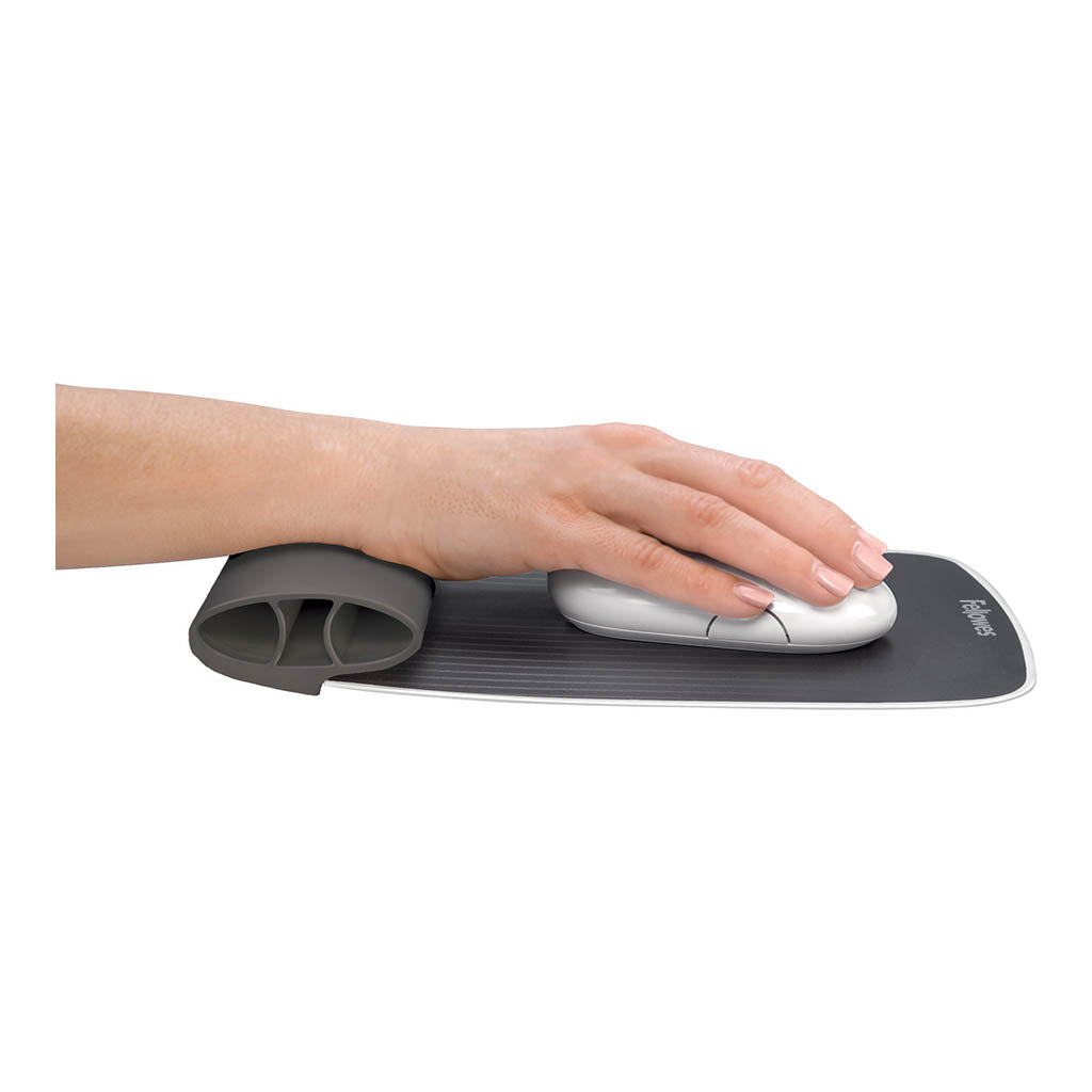 Fellowes I-Spire Series Wrist Rocker Mouse Pad Grey - Cafe Supply