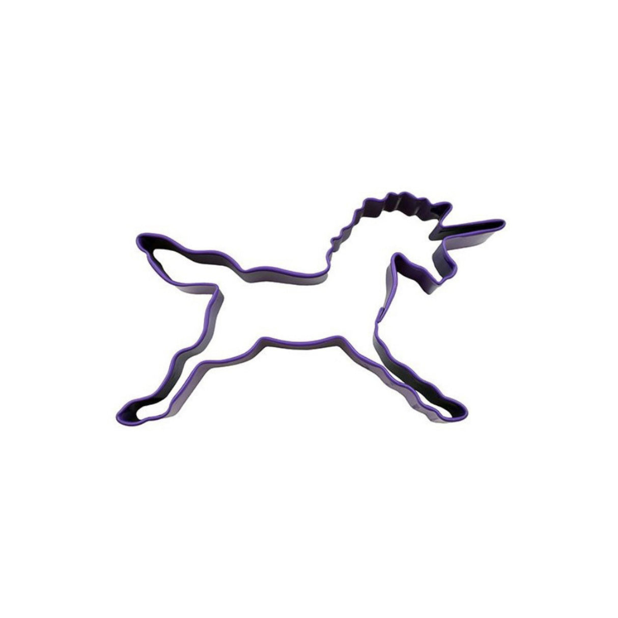 Unicorn Cookie Cutter, Purple metal. 11.5cm - Cafe Supply