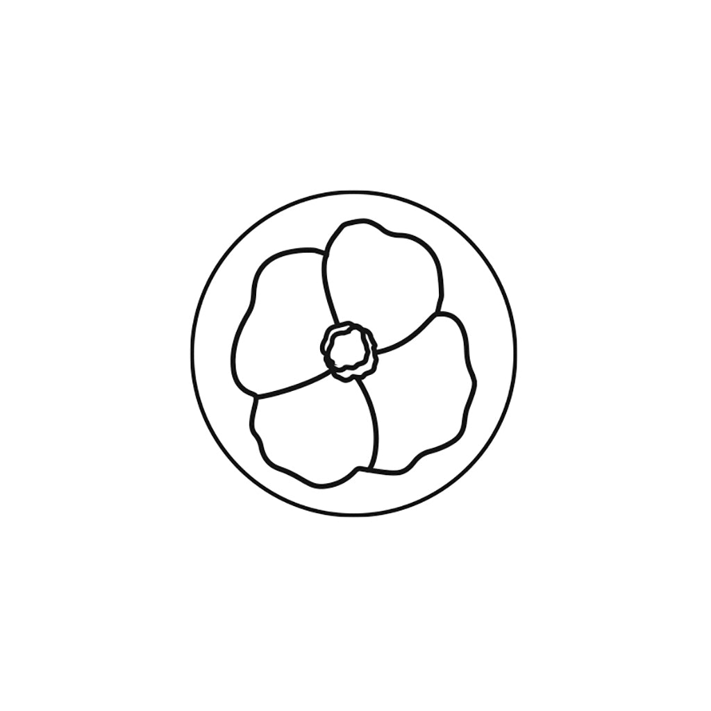 Herbin Round Wax Seal Pansy - Cafe Supply