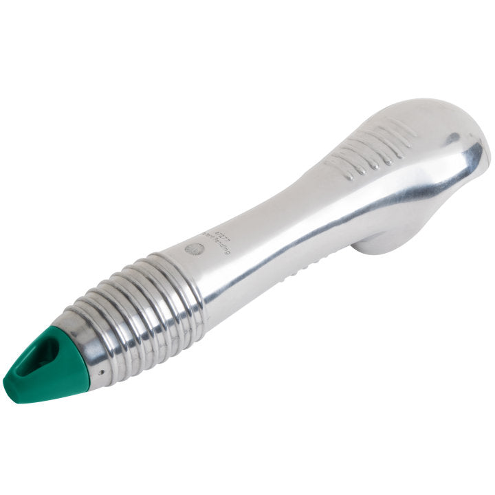 2 ½-ounce aluminum ice cream scoop with green end - Cafe Supply
