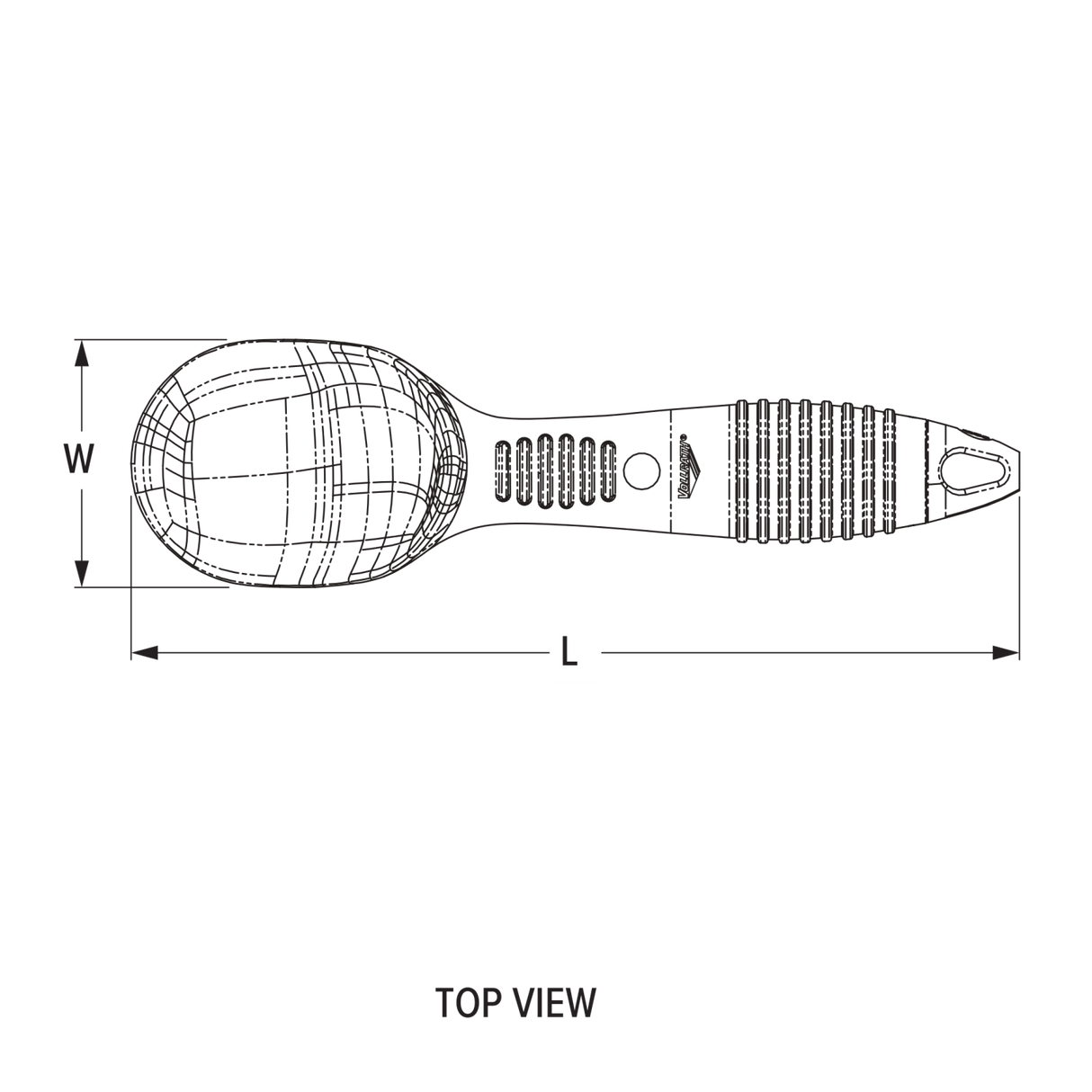 2 ½-ounce aluminum ice cream scoop with green end - Cafe Supply