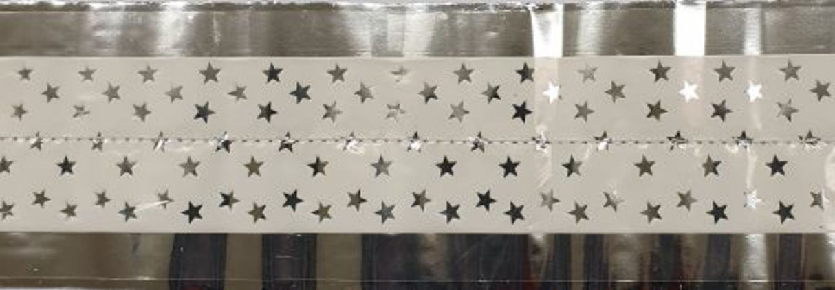 Cake Band Star White/Silver 63mm (7m) - SOLD OUT - Cafe Supply