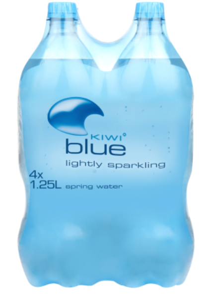 Kiwi Blue Lightly Sparkling Spring Water 4pk - Cafe Supply