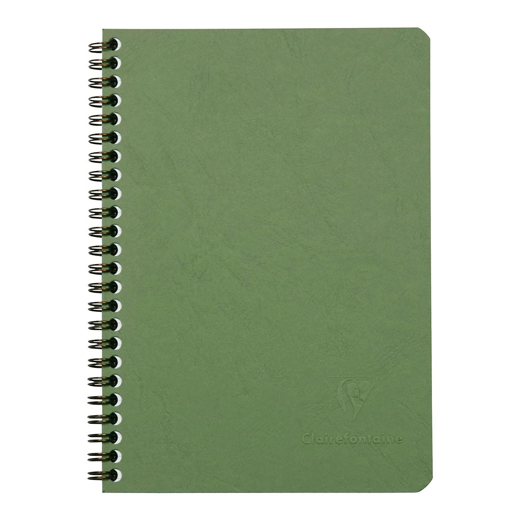 Age Bag Spiral Notebook A5 Lined Green - Cafe Supply