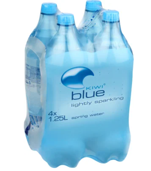 Kiwi Blue Lightly Sparkling Spring Water 4pk - Cafe Supply