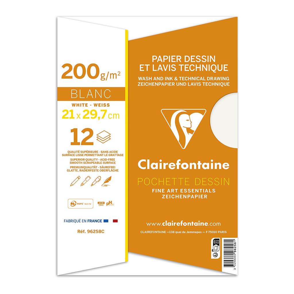 Lavis Dessin Technical Drawing Paper A4, Pack of 12 - Cafe Supply