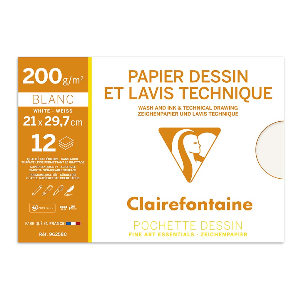 Lavis Dessin Technical Drawing Paper A4, Pack of 12 - Cafe Supply