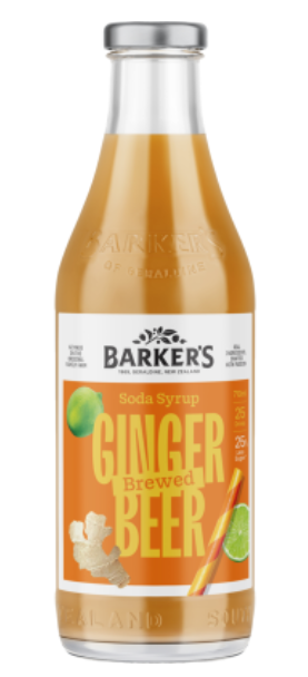 Barker's Brewed Ginger Beer Soda Syrup 710ml - Cafe Supply