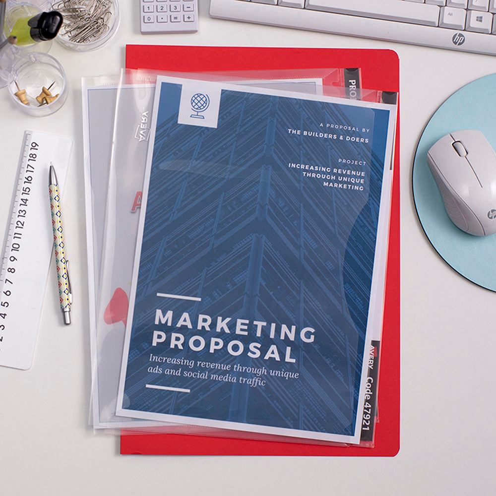 Avery Project File A4 Clear - Cafe Supply