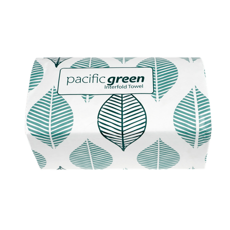 Pacific Green Recycled Interfold Towel - Cafe Supply