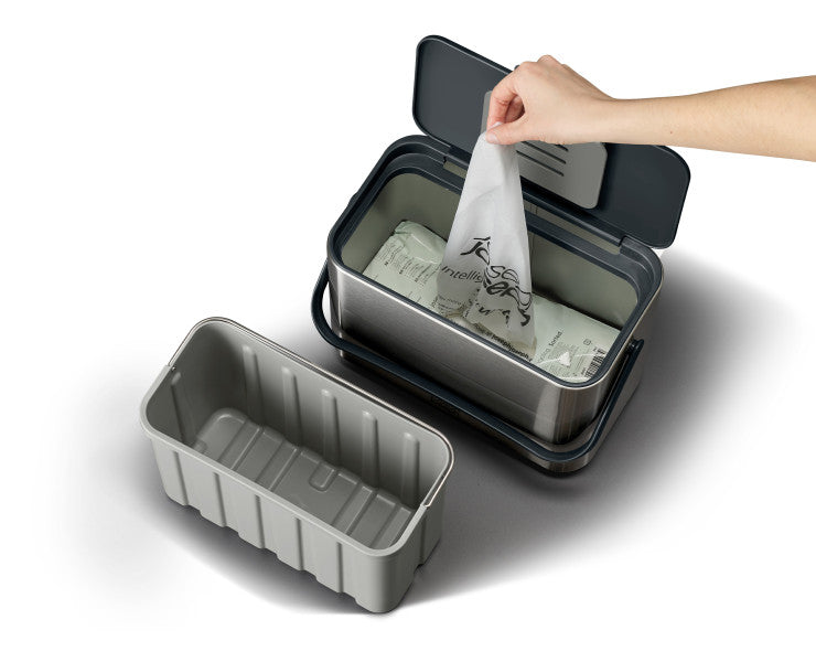Joseph Joseph Collect 4L Stainless Steel Food Waste Caddy - Cafe Supply