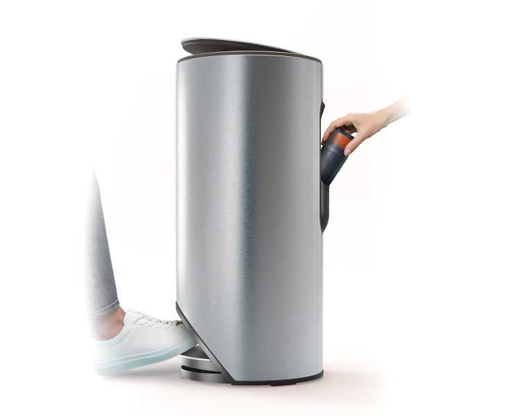 Joseph Joseph Arc 30L Bin - Stainless Steel - Cafe Supply