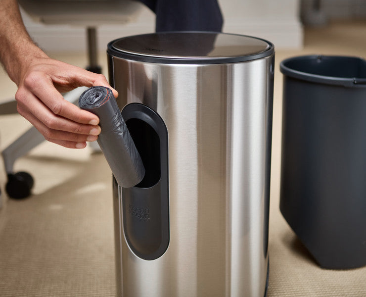 Joseph Joseph Arc 10L Bin - Stainless Steel - Cafe Supply