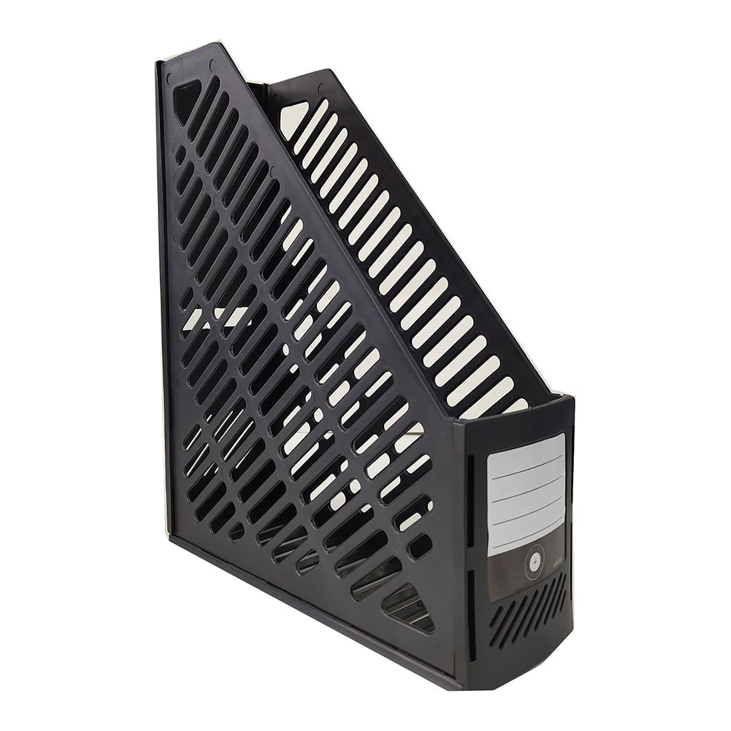 OSC Folding Magazine File Black - Cafe Supply