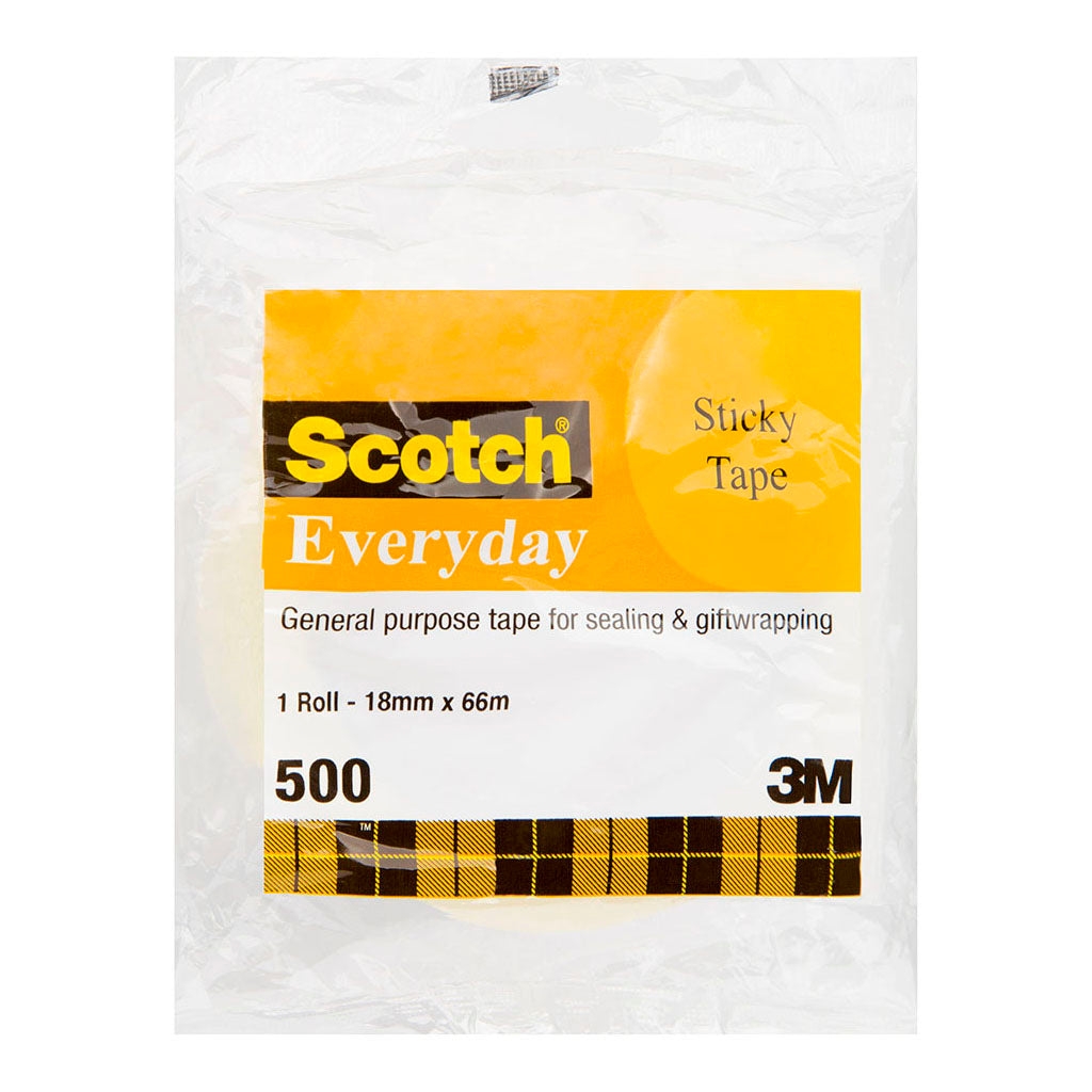 Scotch Everyday Tape 500 18mm x 66m - Cafe Supply