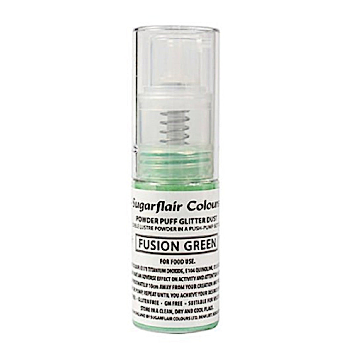 Sugarflair Edible Fusion Green Lustre (Pump) 10gm - Cafe Supply