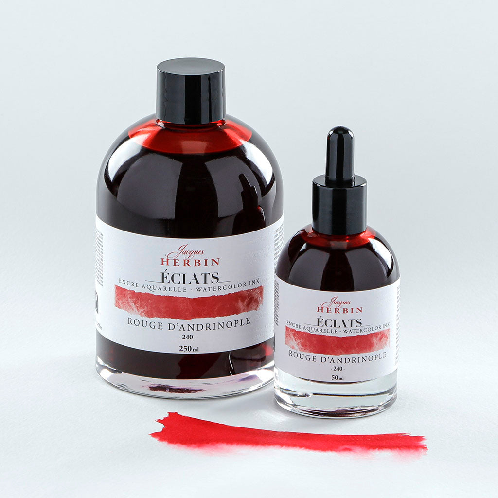 Jacques Herbin Eclats Watercolour Ink 240 Turkey Red 50ml - Cafe Supply