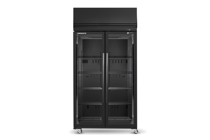 Skope SKFT1000N-A 2 Glass Door Upright Display or Storage Freezer - Cafe Supply
