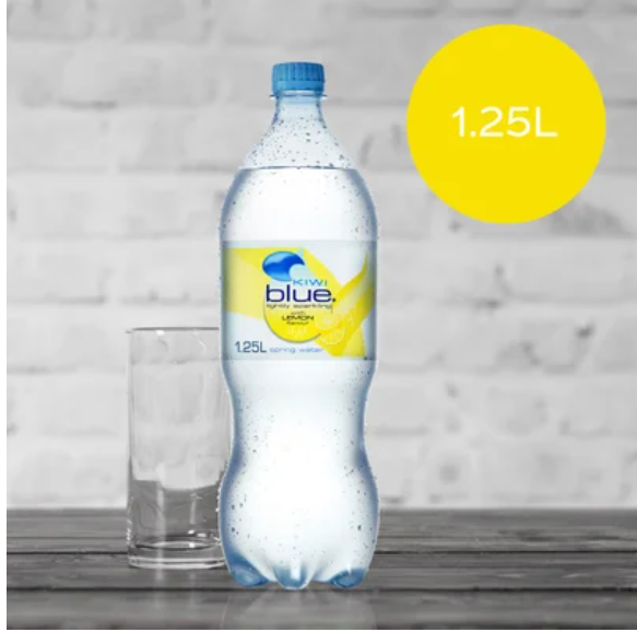 Kiwi Blue Lemon Light Sparkling Spring Water 1.25l - Cafe Supply