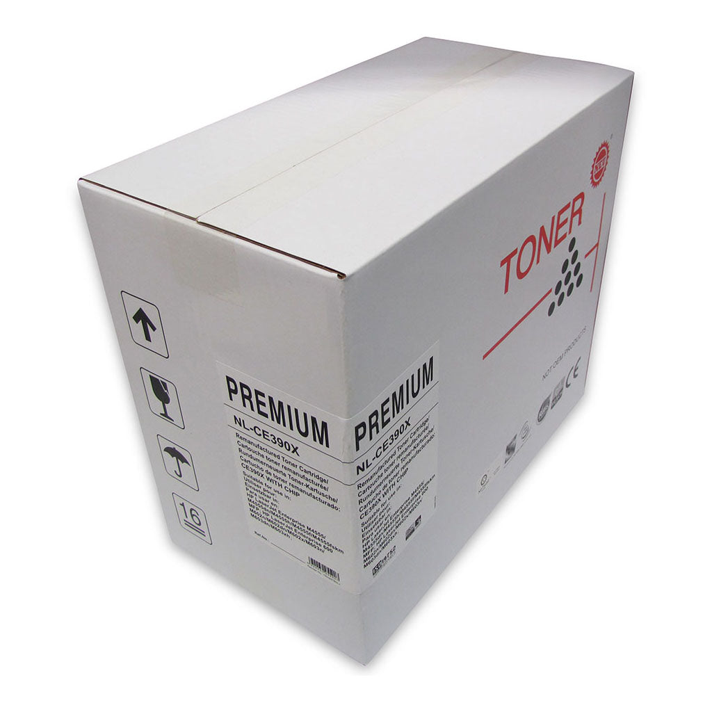 Icon Compatible HP CE390X Black Toner Cartridge - High Capacity - Cafe Supply