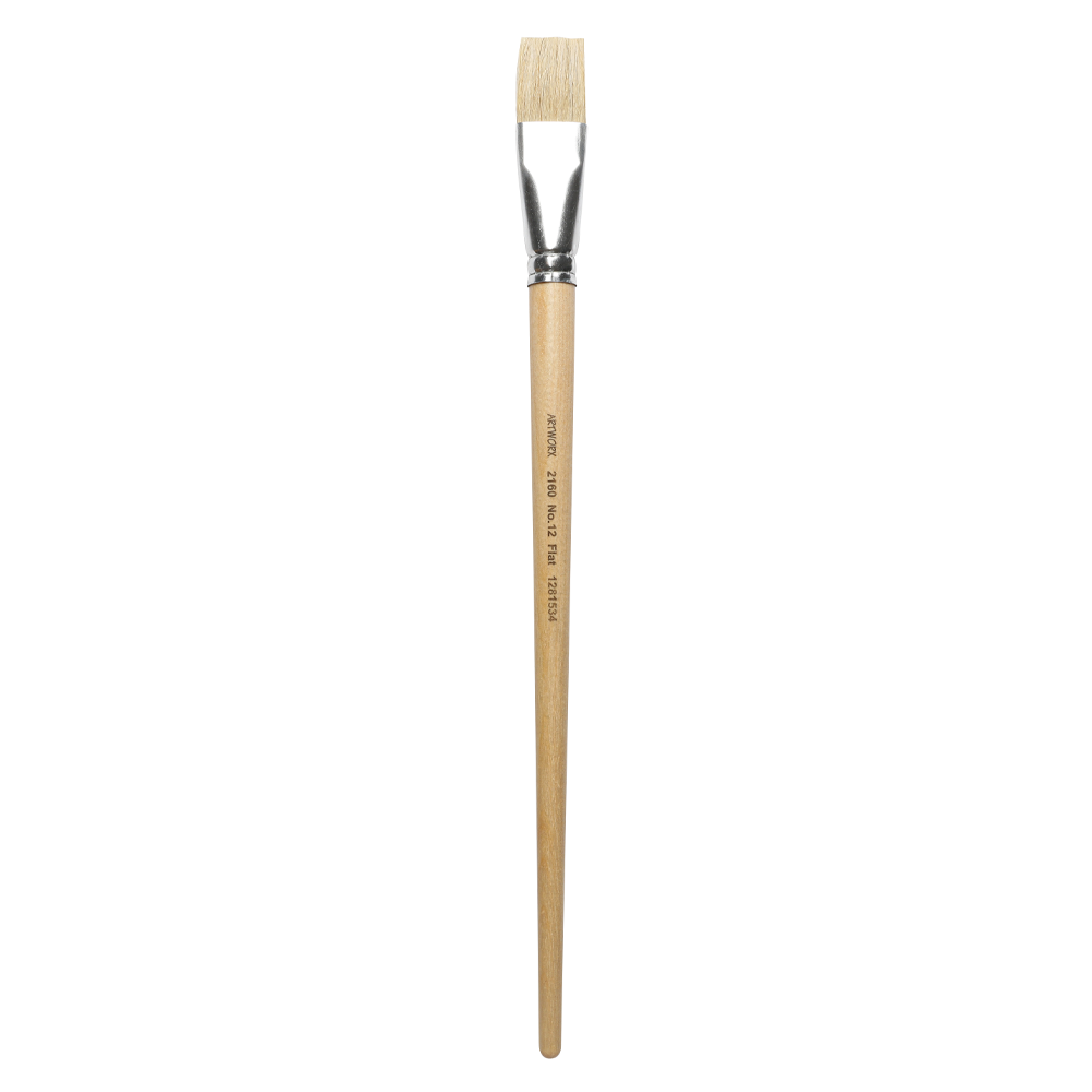 Artworx Paint Brush 2160 Flat Size 12 24mm - Cafe Supply