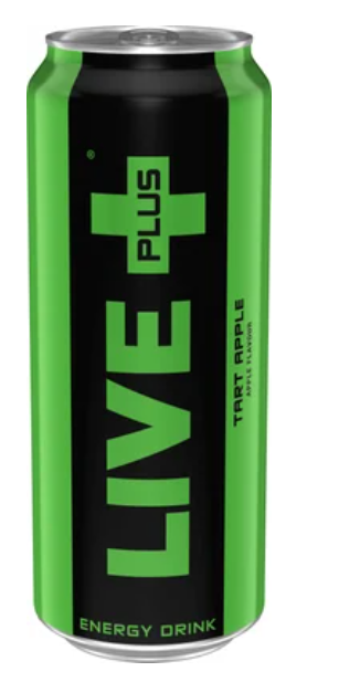 Live Plus Tart Apple Energy Drink 500ml - Cafe Supply