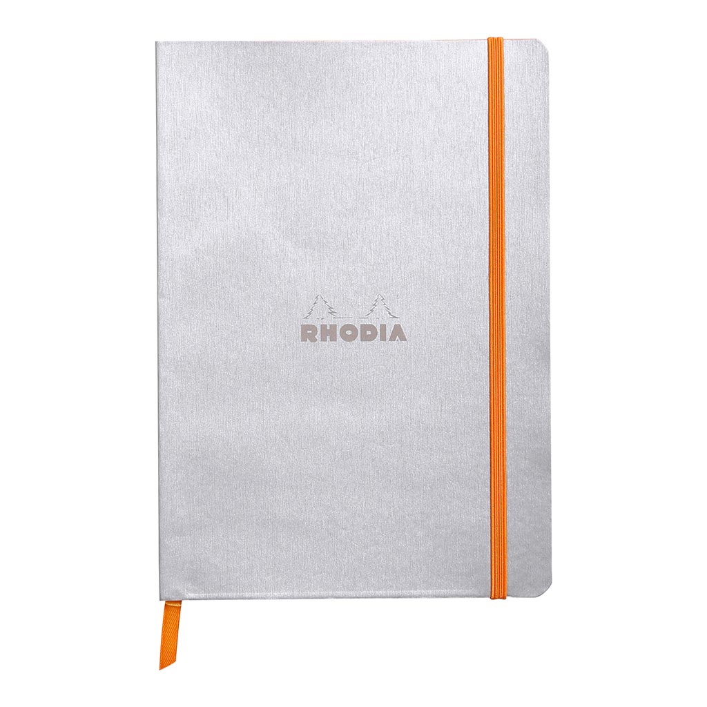 Rhodiarama Softcover Notebook A5 Dotted Silver - Cafe Supply