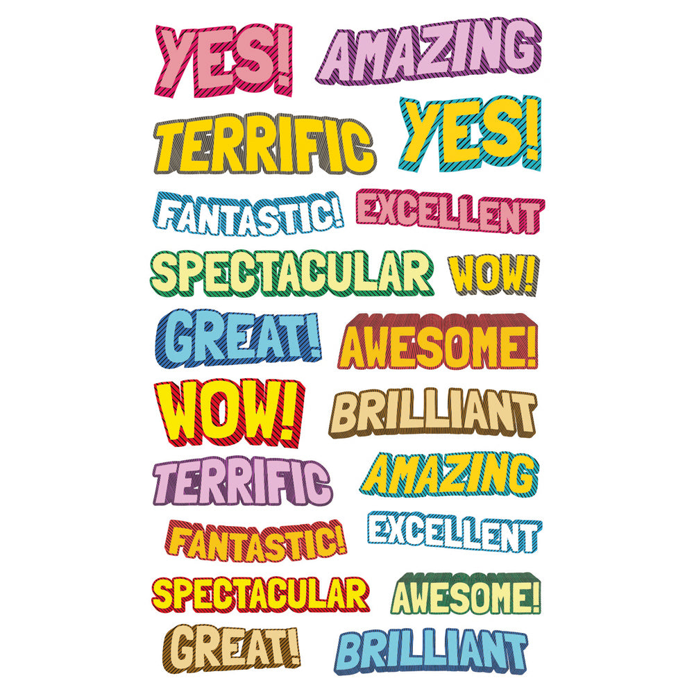 Avery Merit Stickers Comic 80 Pack - Cafe Supply