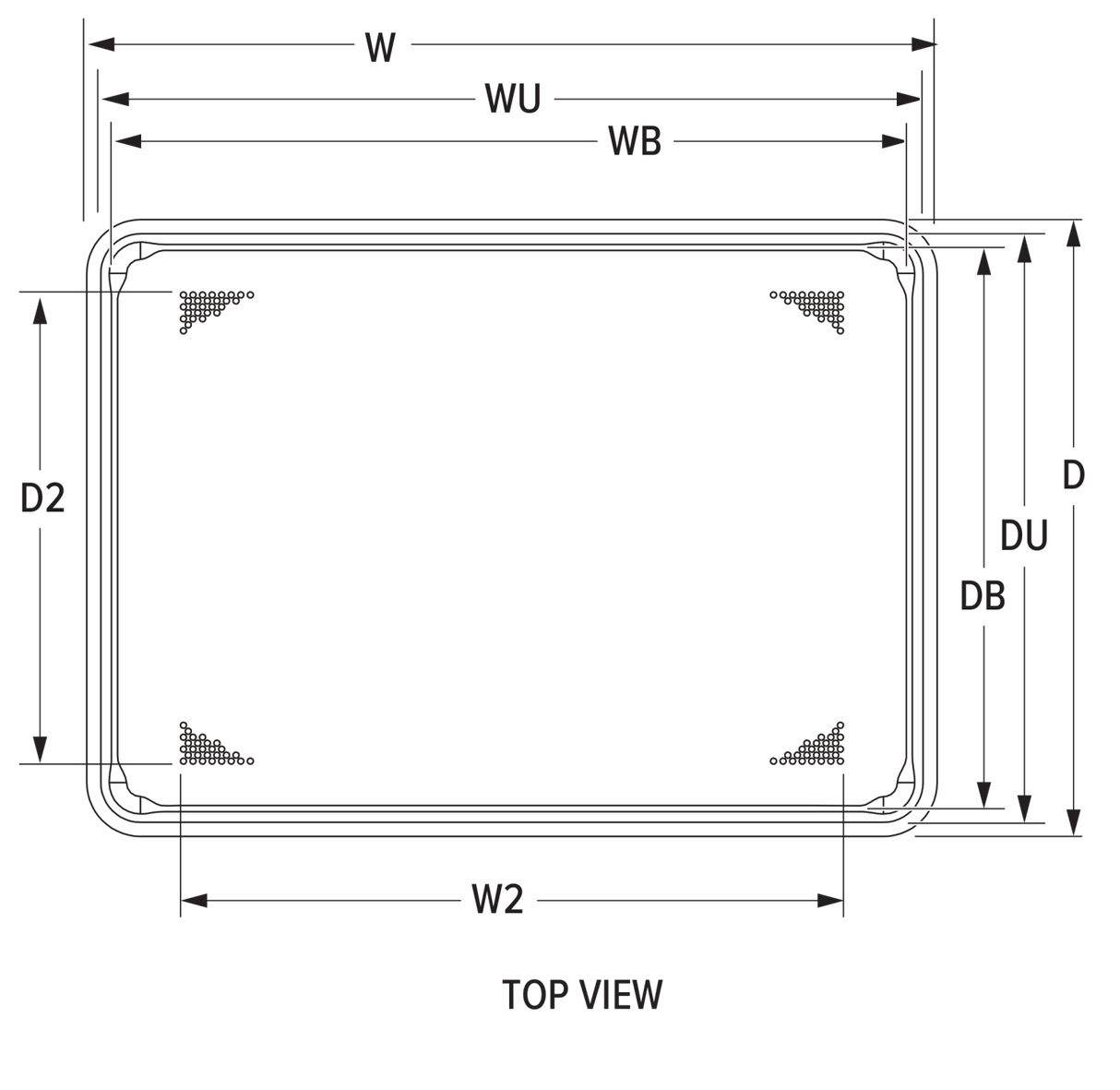 Half-size Wear-Ever® heavy-duty perforated aluminum sheet pan with natural finish - Cafe Supply