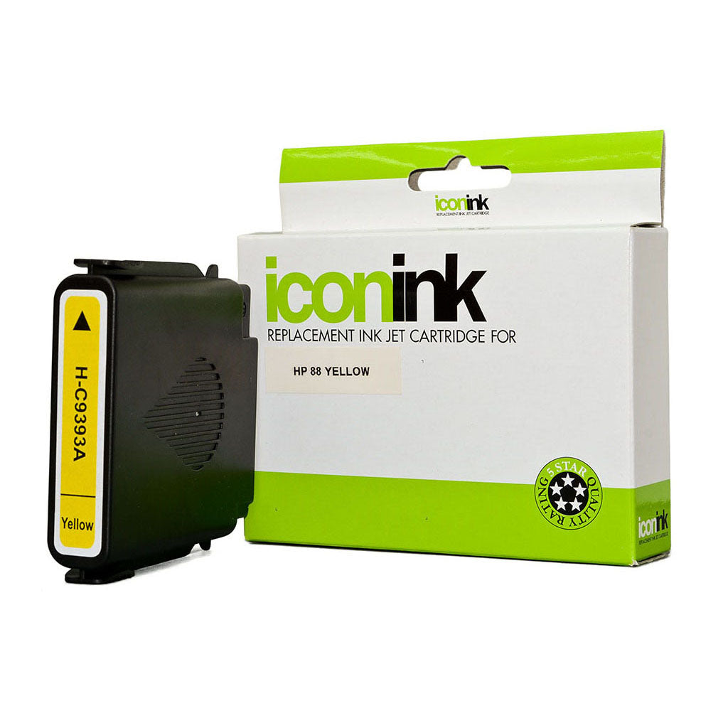 Icon Compatible HP 88 Yellow High Capacity Ink Cartridge (C9393A) - Cafe Supply