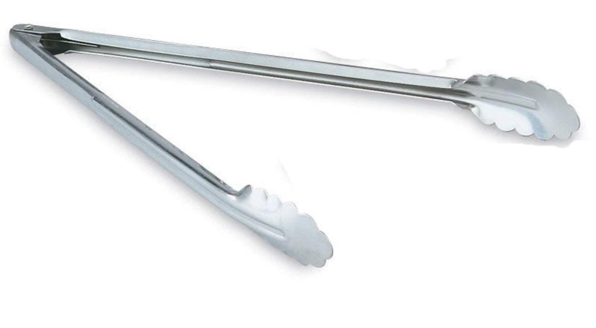16-inch heavy-duty stainless steel utility tongs - Cafe Supply