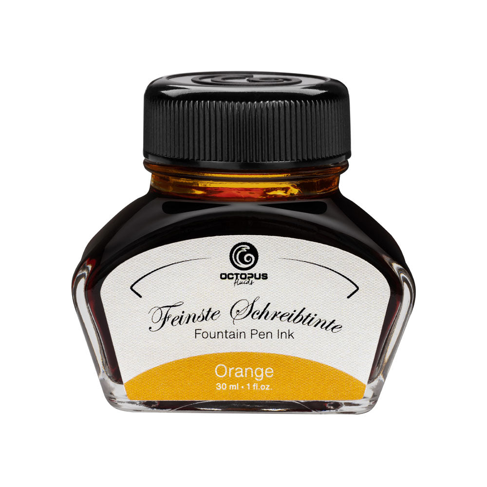 Octopus Fluids Fountain Pen Ink Orange 30ml - Cafe Supply