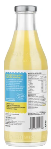 Barker's Citrus Lemonade Soda Syrup 710ml - Cafe Supply
