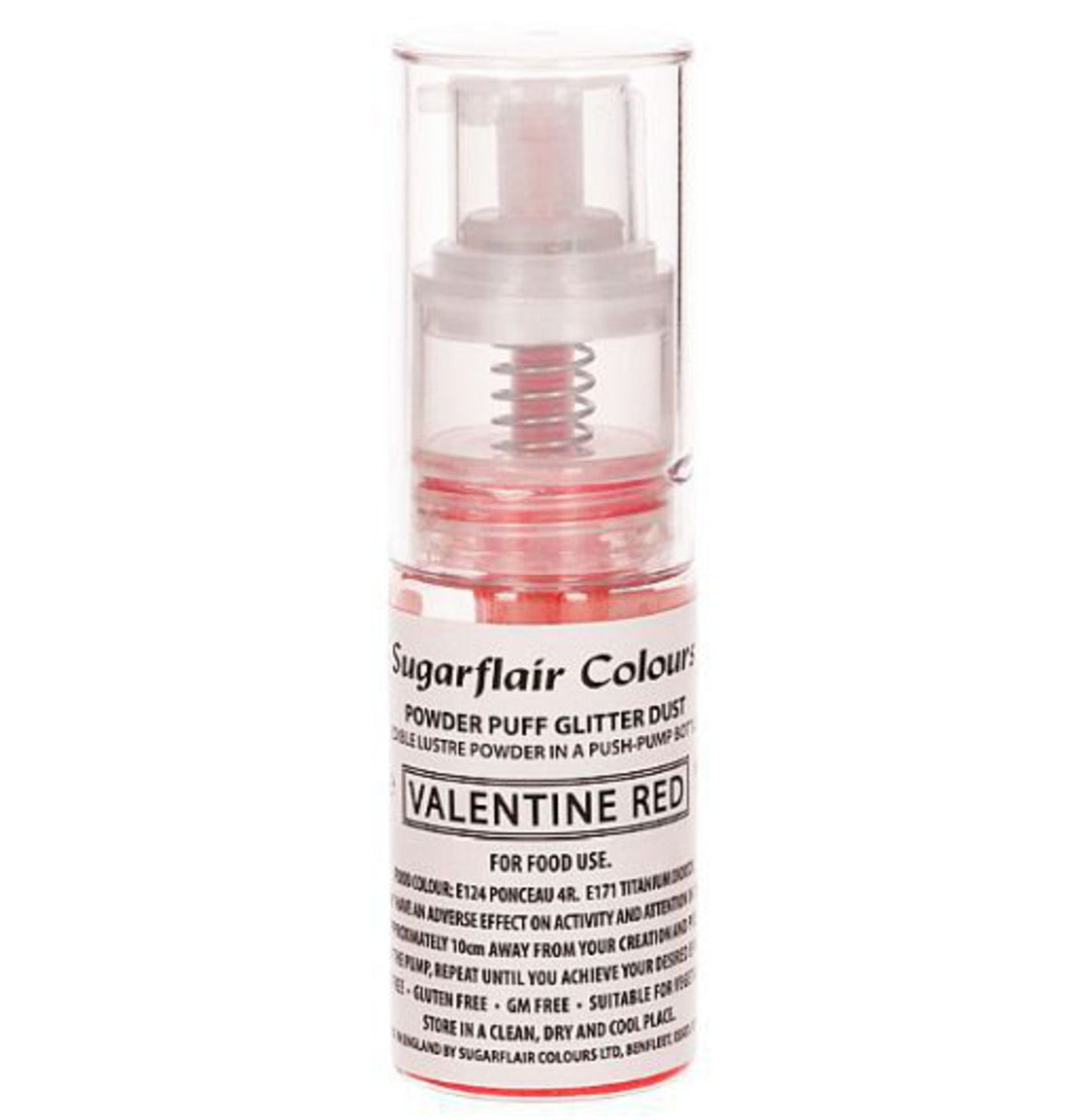 Sugarflair Edible Valentine Red Lustre (Pump) 10g - Cafe Supply