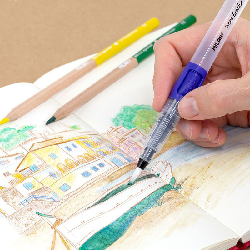 Milan Refillable Water Brush 4mm Medium Tip 8ml Capacity - Cafe Supply