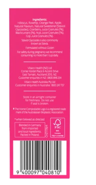 Healtheries Superfruits With Blackcurrant Acai & Goji Tea Bags 20pk - Cafe Supply