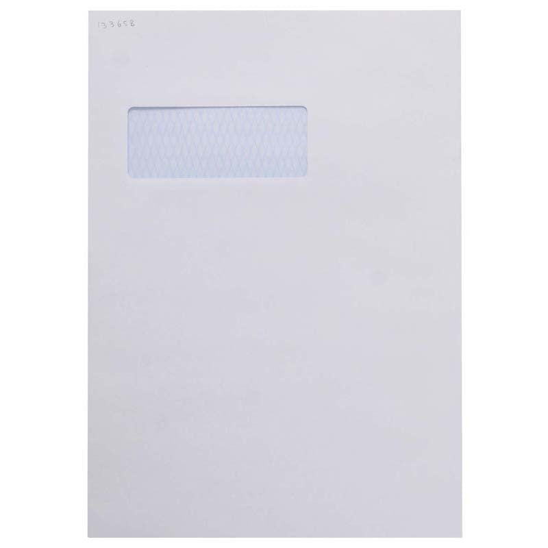 Croxley Envelope C4 Window Peel & Seal Wallet Box 250 - Cafe Supply