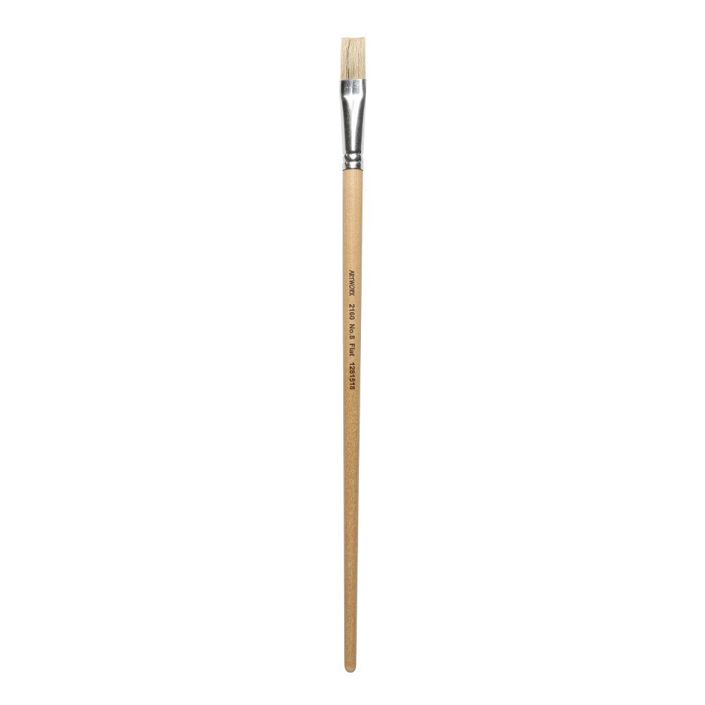 Artworx Paint Brush 2160 Flat Size 8 14mm - Cafe Supply