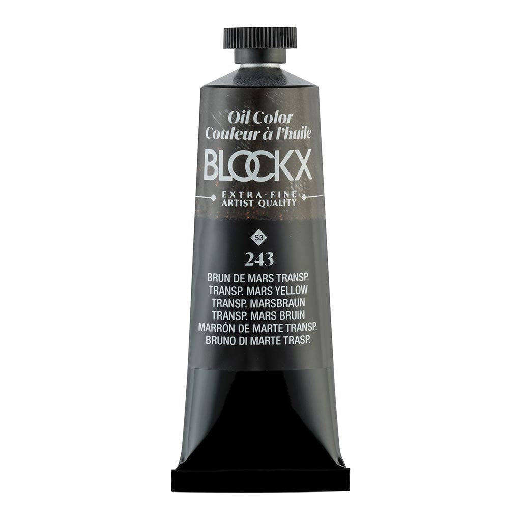 BLOCKX Oil Tube 35ml S3 243 Transparent Mars Brown - Cafe Supply